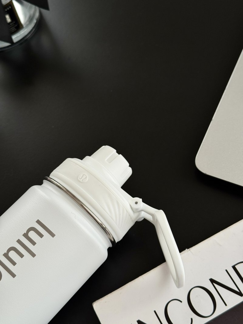 White Insulated Water Bottle with Handle 500ml