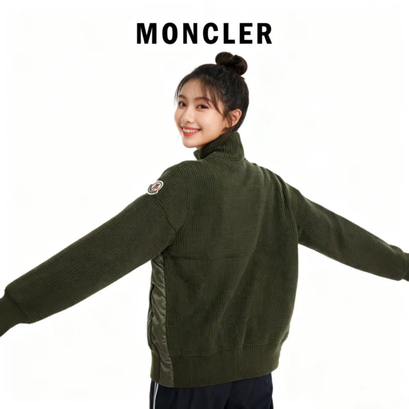 Moncler Olive Green Down Puffer Vest Jacket view