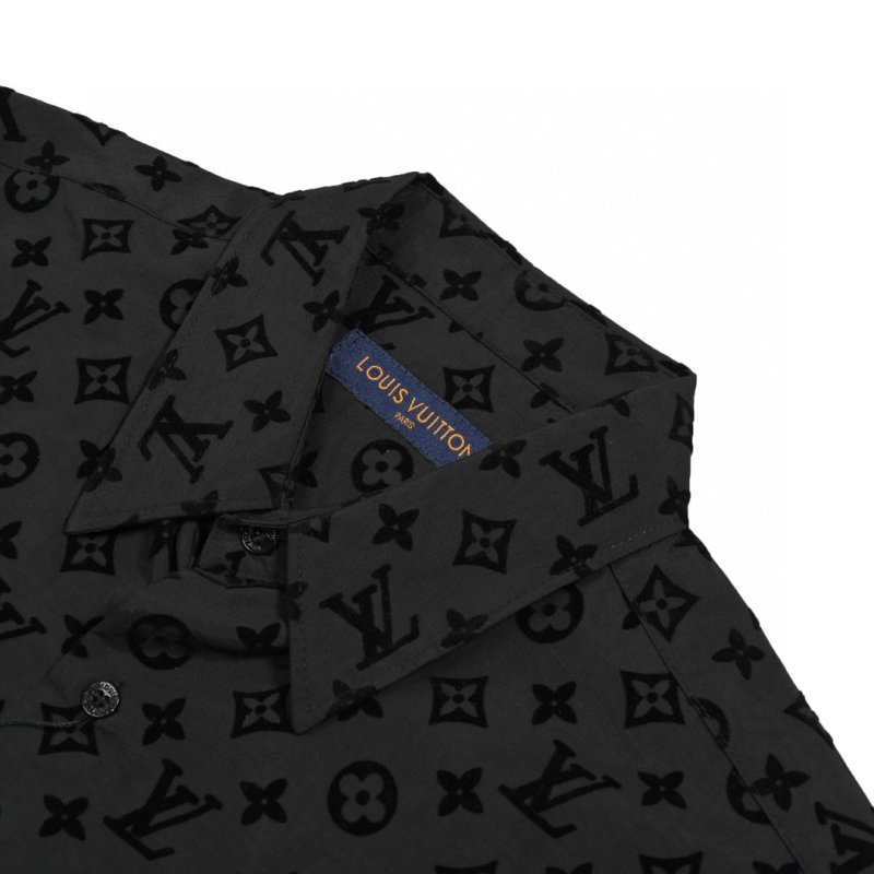 Louis Vuitton Monogram Flocked Shirt - Black/Grey view