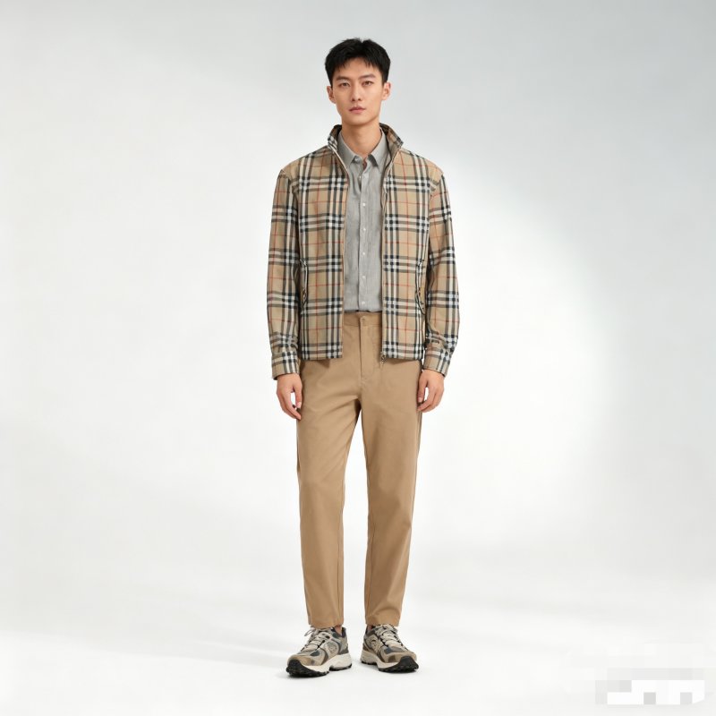 Burberry Vintage Check Harrington Jacket Beige view