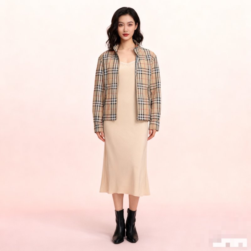 Burberry Vintage Check Harrington Jacket Beige view