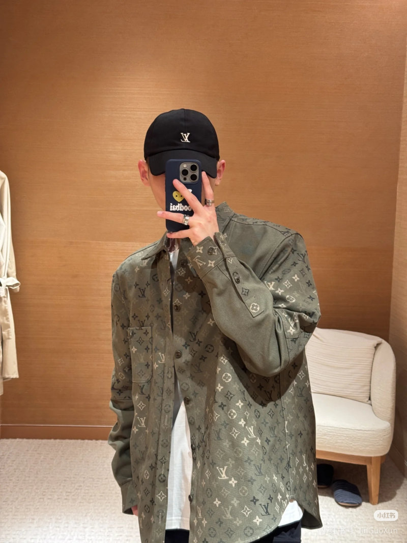 Louis Vuitton Monogram Overshirt Khaki Green
