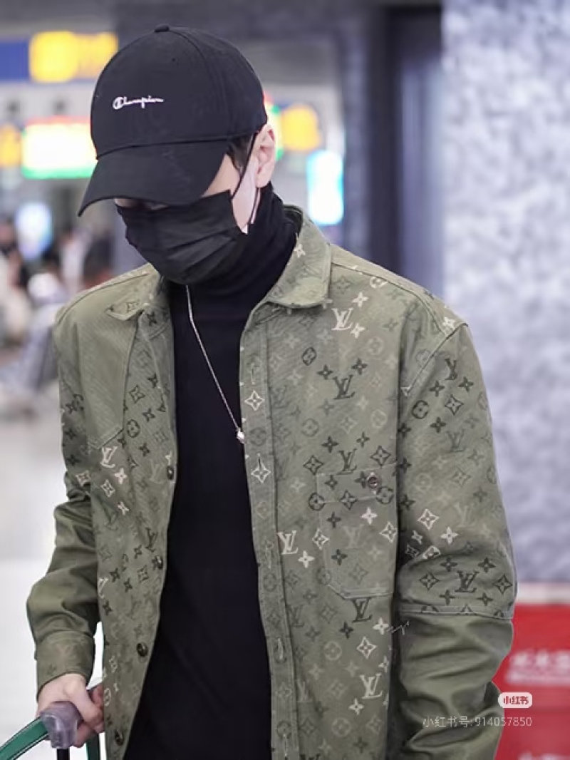 Louis Vuitton Monogram Overshirt Khaki Green view