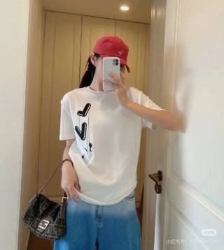 White Oversized T-Shirt with Abstract Black Graphic Print view 3