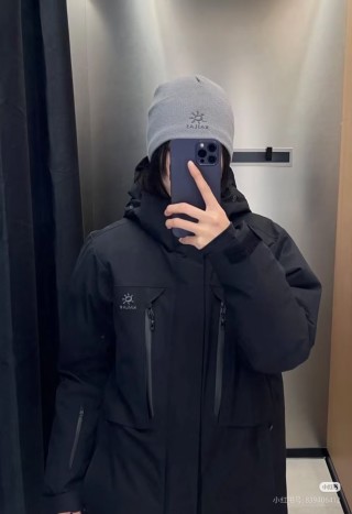 Arcteryx Black Down Parka Jacket view 8