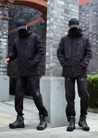 Arcteryx Black Down Parka Jacket view 9