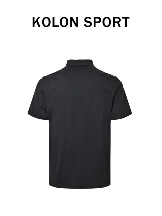 Kolon Sport Quick-Dry Black Polo Shirt view 2