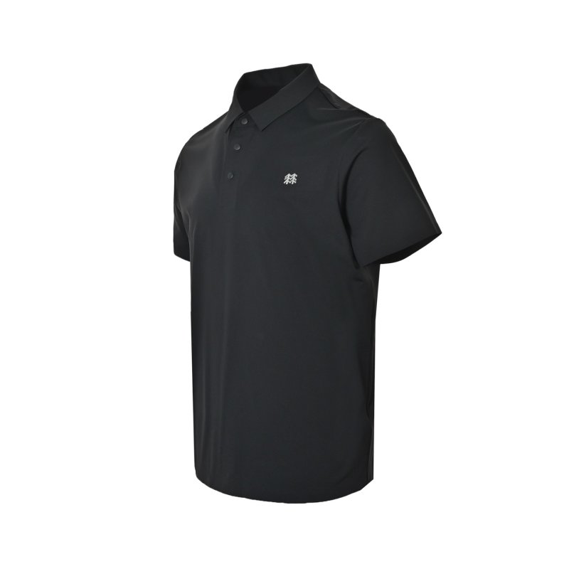Kolon Sport Quick-Dry Black Polo Shirt view