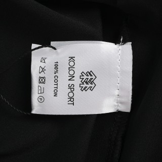 Kolon Sport Quick-Dry Black Polo Shirt view 8