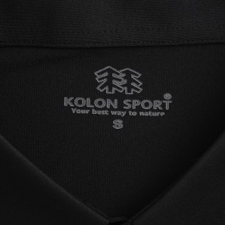 Kolon Sport Quick-Dry Black Polo Shirt view 10