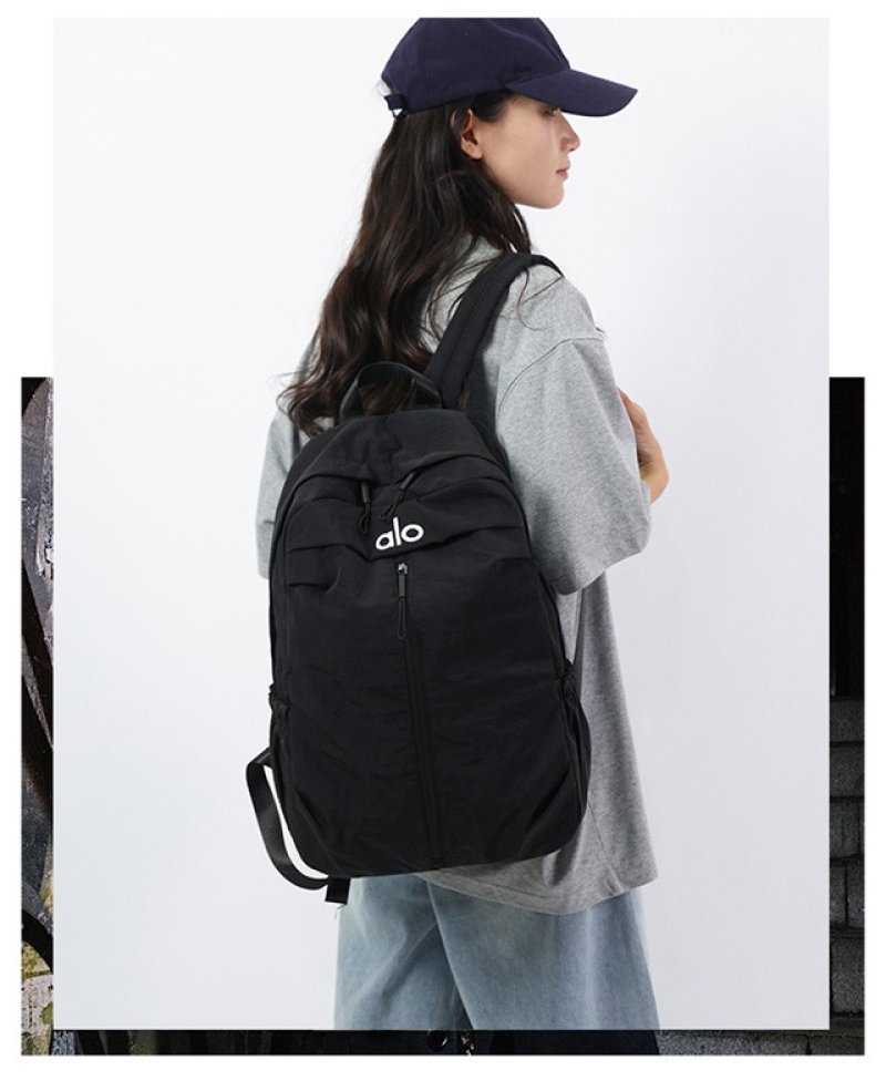 Alo Yoga Black Quilted Backpack