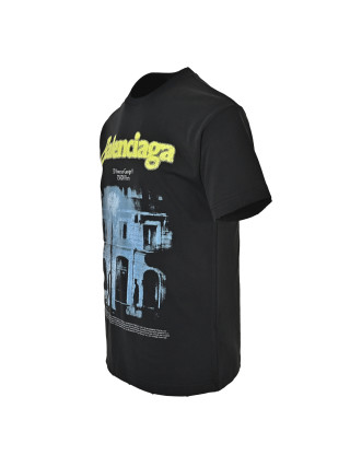 Balenciaga Avenue George V Black T-Shirt view 5