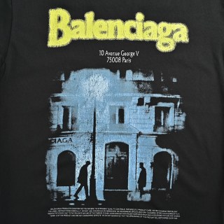 Balenciaga Avenue George V Black T-Shirt view 7