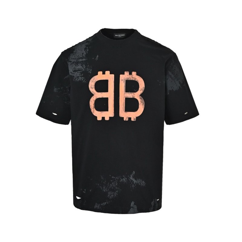 Balenciaga BB Logo Black Short Sleeve T-Shirt view