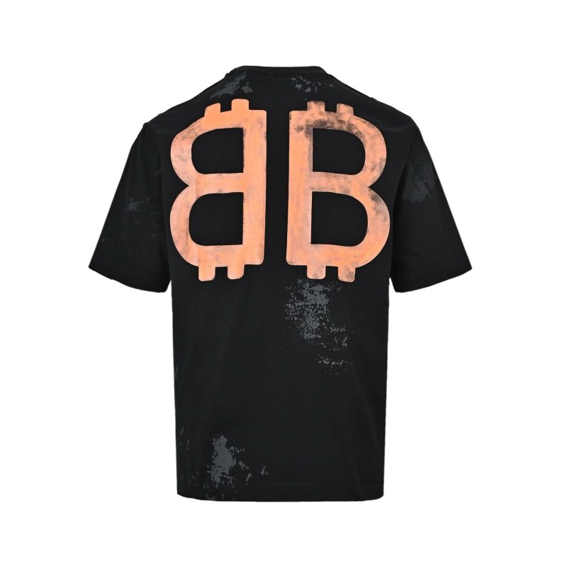 Balenciaga BB Logo Black Short Sleeve T-Shirt view