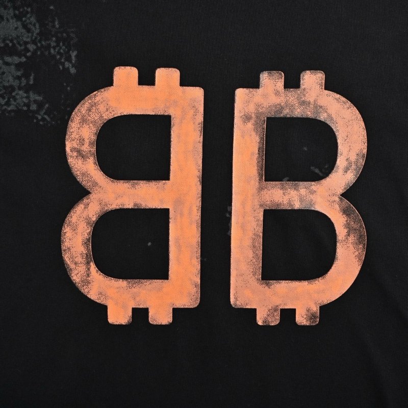 Balenciaga BB Logo Black Short Sleeve T-Shirt view