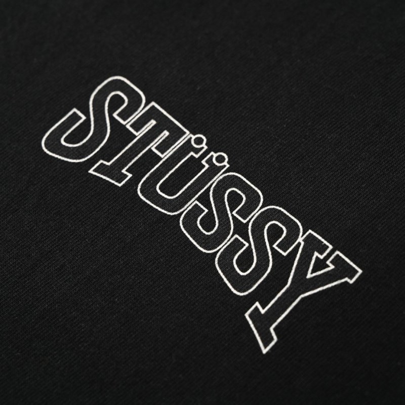 Stüssy Tire Print Black T-Shirt view