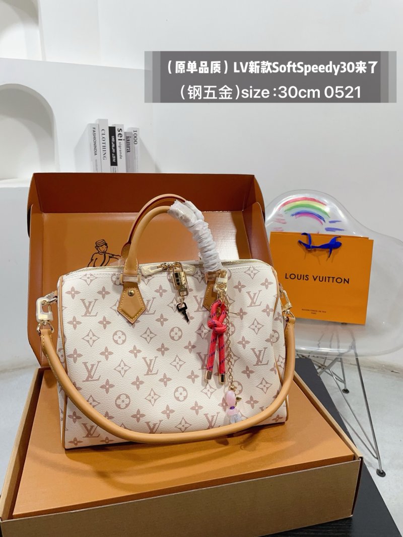 Louis Vuitton Soft Speedy 30 Monogram Canvas Handbag