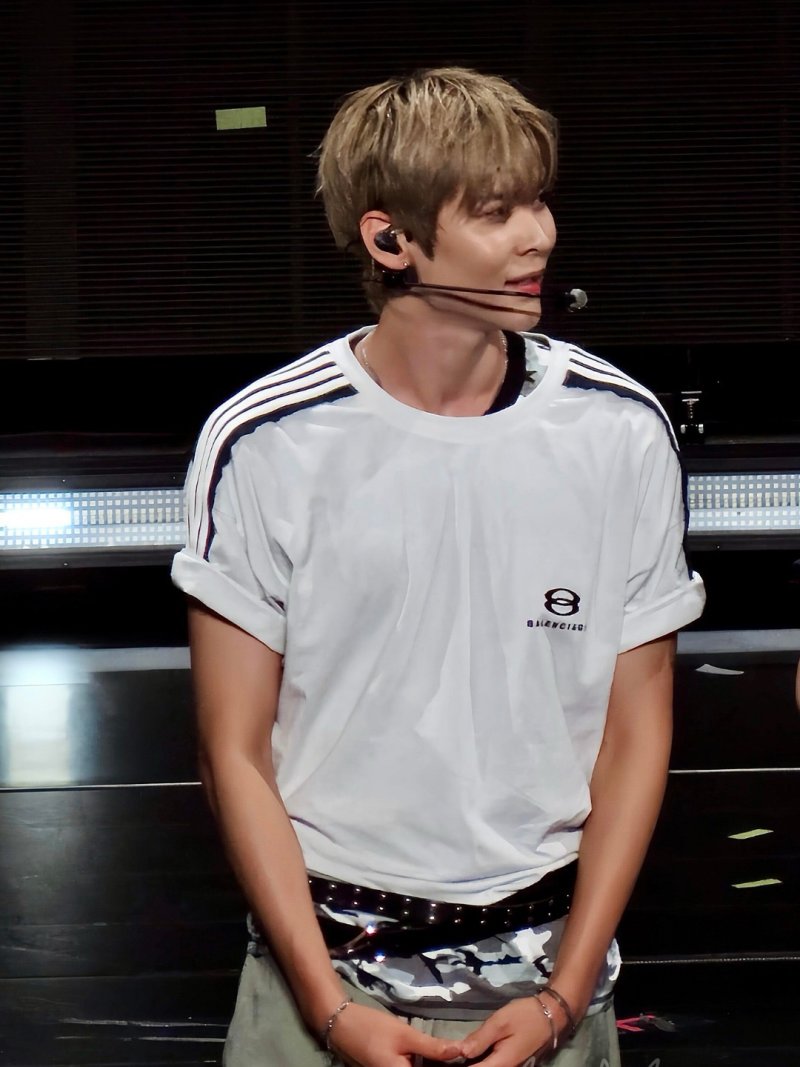 Balenciaga White Stripe Short Sleeve T-Shirt