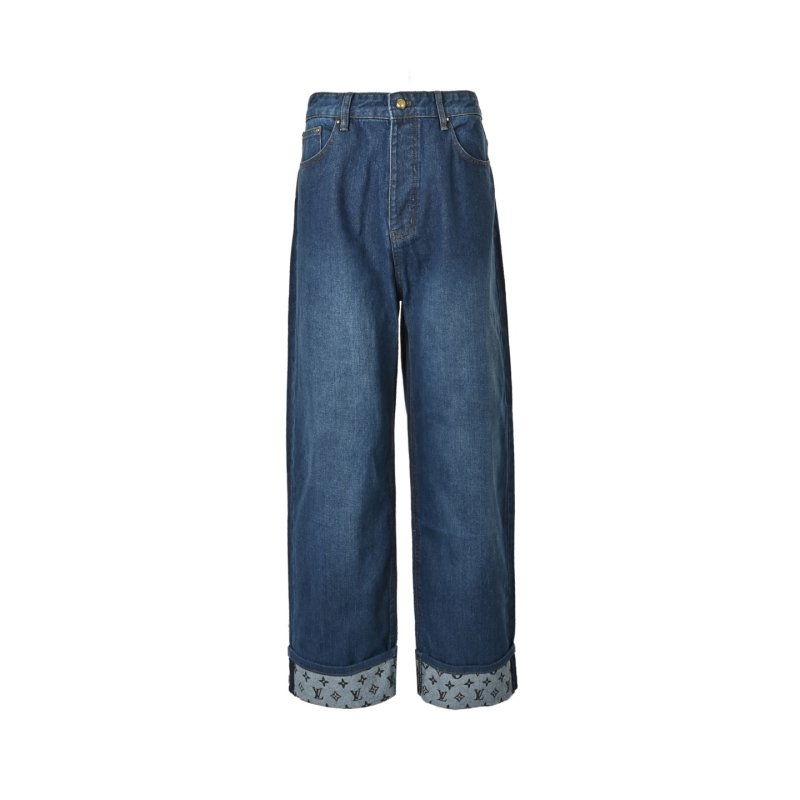 Louis Vuitton Monogram Cuff Dark Indigo Jeans view