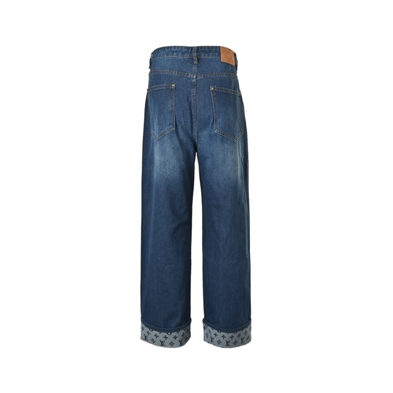 Louis Vuitton Monogram Cuff Dark Indigo Jeans view