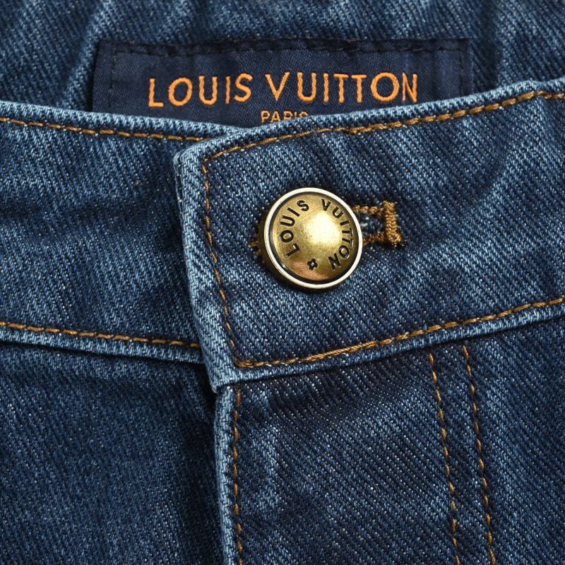 Louis Vuitton Monogram Cuff Dark Indigo Jeans view