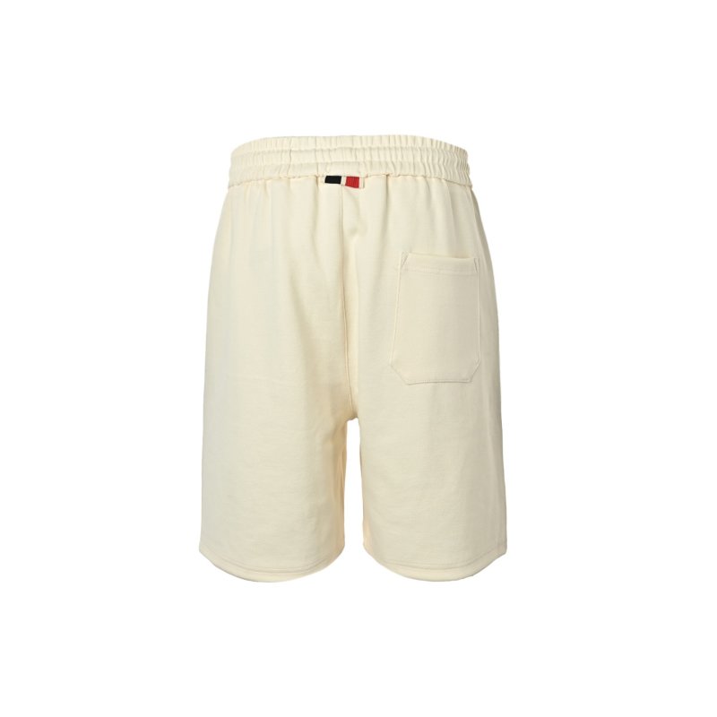 Moncler Diagonal Stripe Shorts Cream view