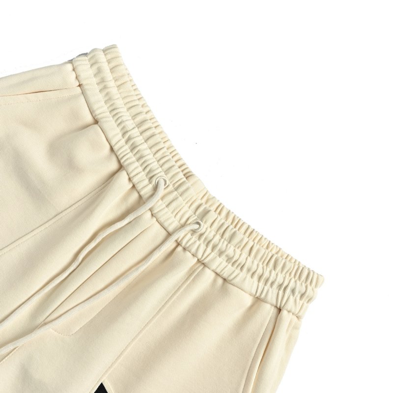 Moncler Diagonal Stripe Shorts Cream view