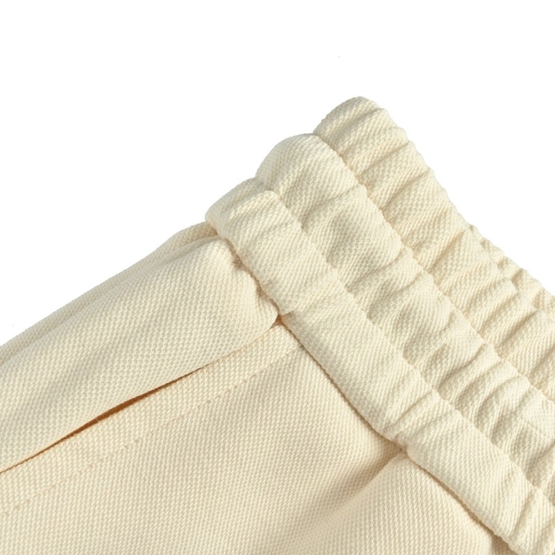 Moncler Diagonal Stripe Shorts Cream view