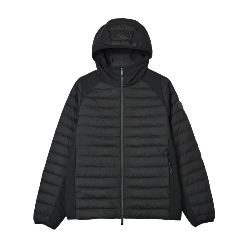 Black Quilted Down Puffer Jacket view