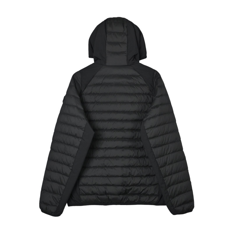 Black Quilted Down Puffer Jacket view
