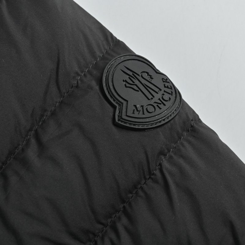 Black Quilted Down Puffer Jacket view
