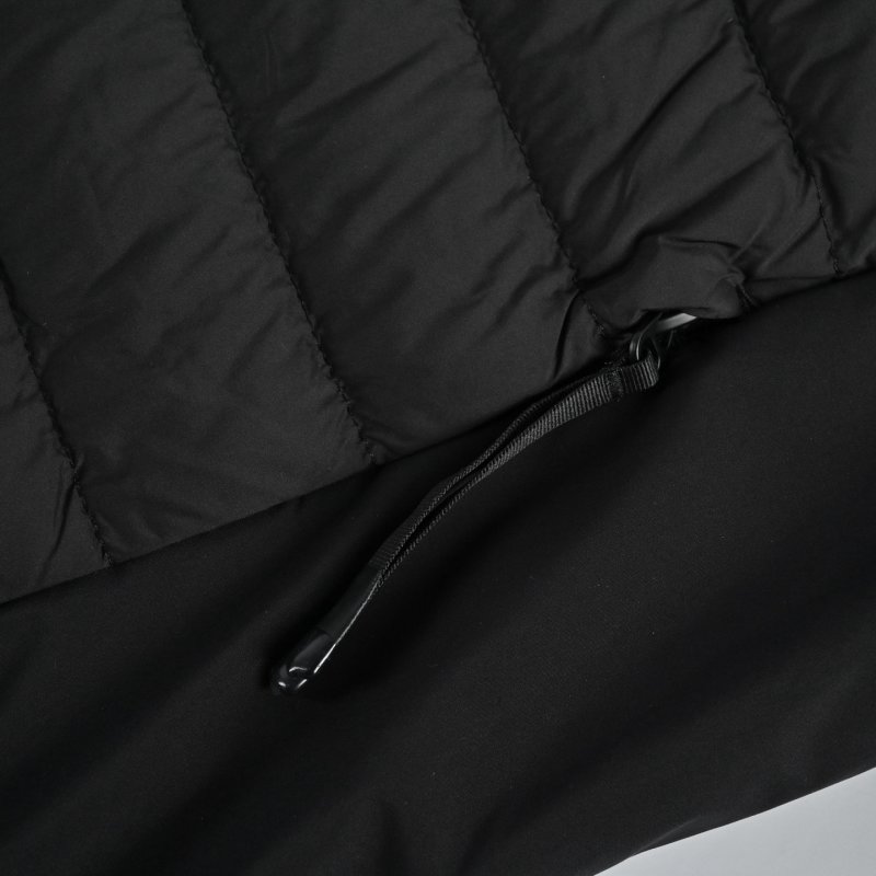 Black Quilted Down Puffer Jacket view