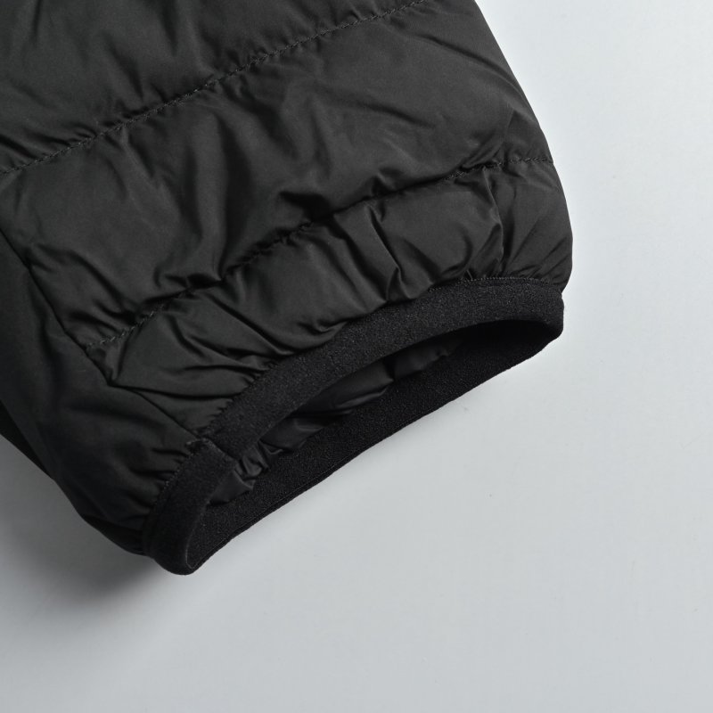 Black Quilted Down Puffer Jacket view