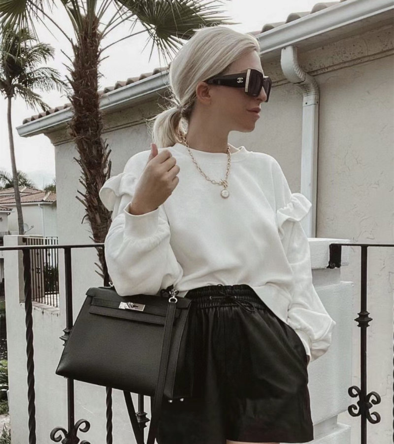 Black Gradient Square Sunglasses with Gold Accent Arms view