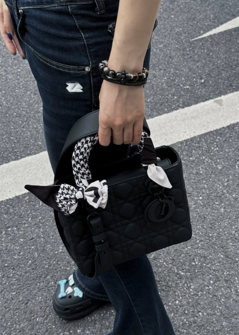 Dior Book Tote Black Quilted Handbag view