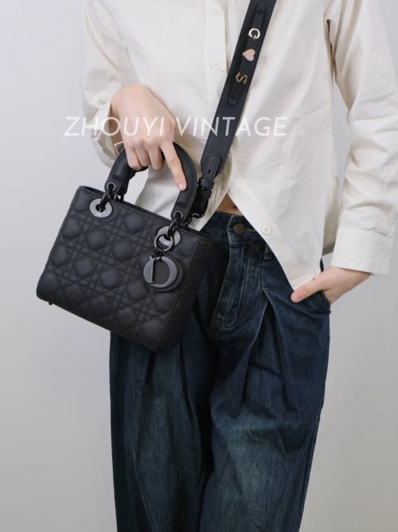 Dior Book Tote Black Quilted Handbag view