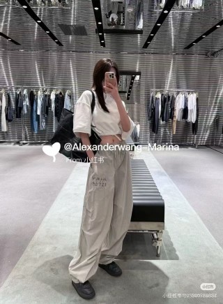 Alexander Wang Beige Cargo Pants view 6
