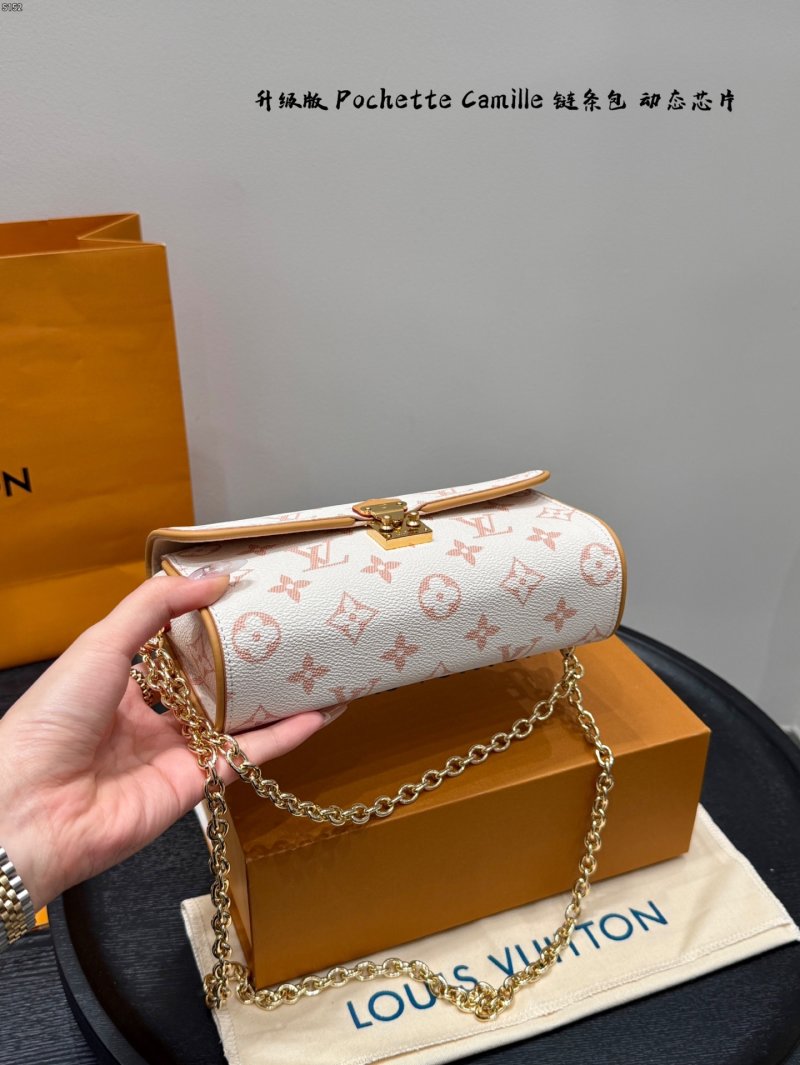 Louis Vuitton Pochette Camille Monogram Chain Bag Oatmeal view