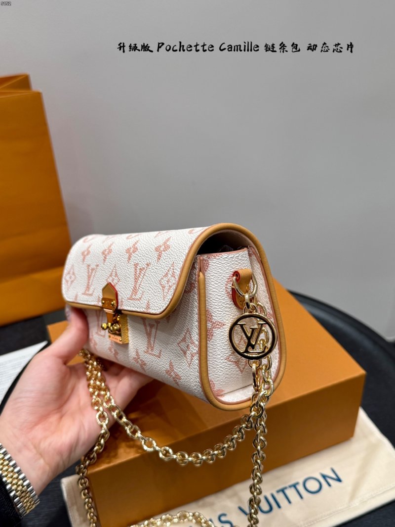 Louis Vuitton Pochette Camille Monogram Chain Bag Oatmeal view