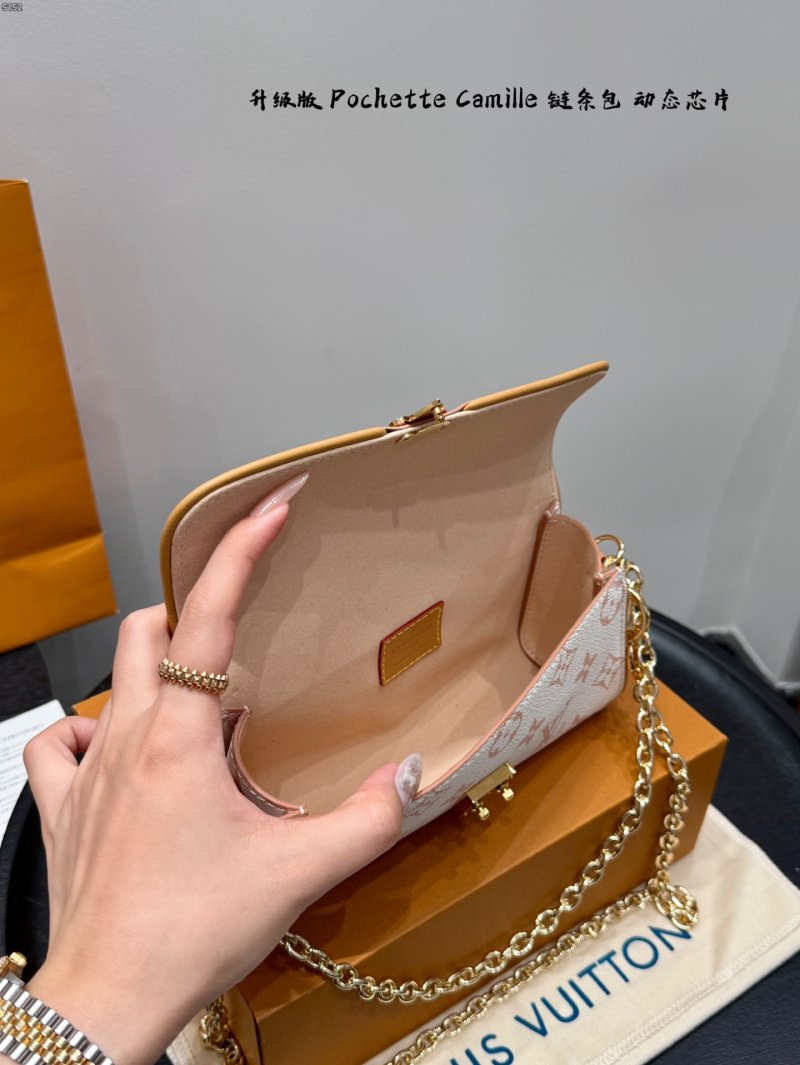 Louis Vuitton Pochette Camille Monogram Chain Bag Oatmeal view
