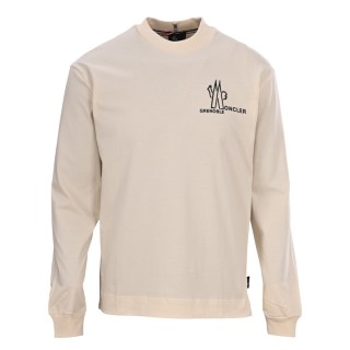 Moncler Grenoble Crew Neck Sweatshirt - Cream view 10