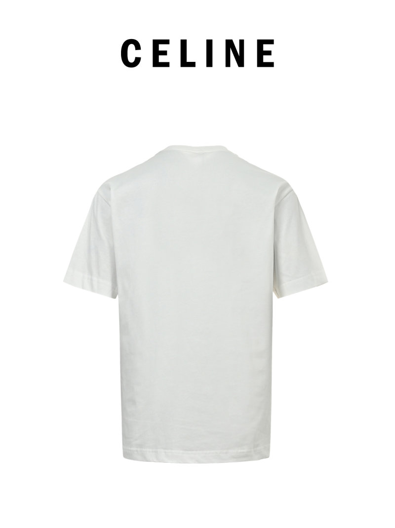 Cream Graphic T-Shirt with Embroidered Landscape Scene view