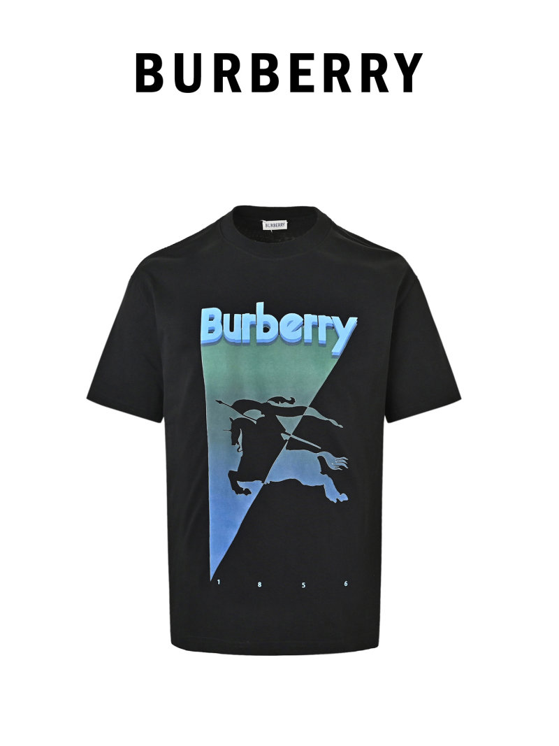 Burberry Black Gradient Graphic T-Shirt view