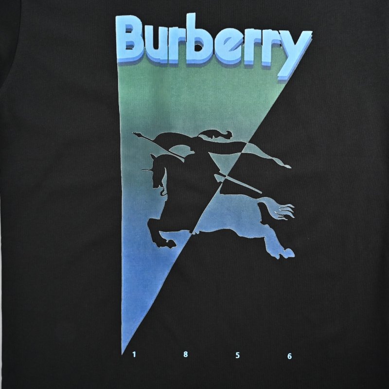 Burberry Black Gradient Graphic T-Shirt view