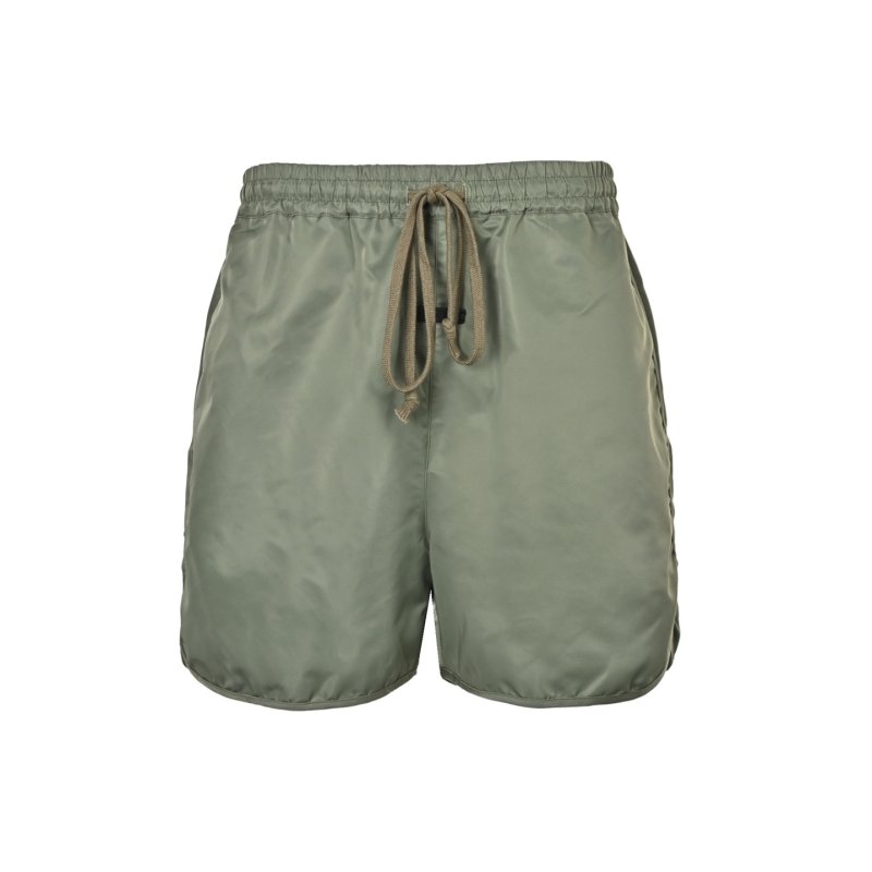 Sage Green Drawstring Shorts view
