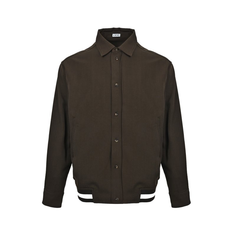 Loewe Merlot Collar Jacket - Chocolate Brown