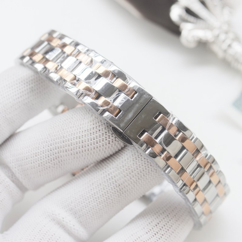 Omega De Ville Inspired Women's Quartz Watch 28mm Silver view