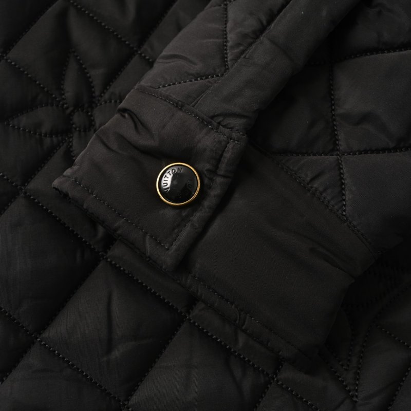 Black Quilted Bomber Jacket view
