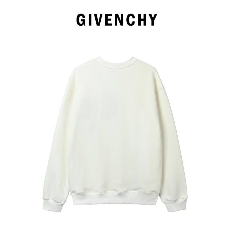 Givenchy Paris Embossed Crewneck Sweatshirt White view